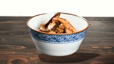 しいたけのアンチョビ炒め